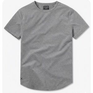 Cuts Clothing Men's Curve Hem Crew Signature Fit 4-Way Stretch Tee T-Shirt M